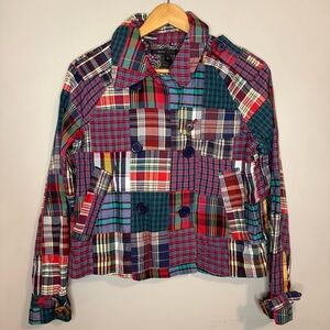 Marc Jacobs Madras Women’s Double-Breasted Jacket size 6